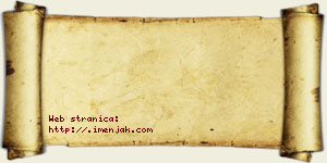 Jana Bunić vizit kartica